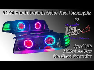 92-96 Honda Prelude Color Flow Headlights